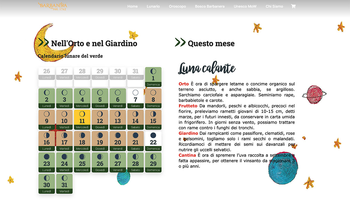 Calendario Lunare delle Semine e dei Lavori 2020 — Calendario