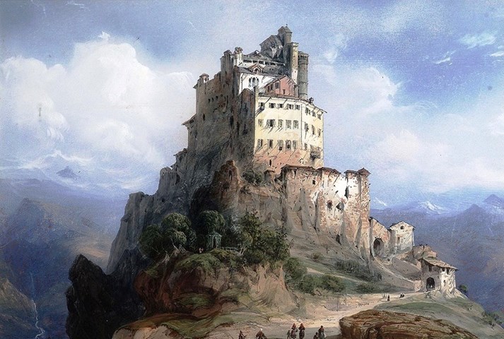 Carlo Bossoli, _Il monastero di San Michele_ (1840 ca.) 2.jpg