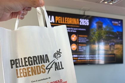 LA "PELLEGRINA LEGENDS 4ALL" PRESENTA L'EDIZIONE 2026 E LA BAG DEL TERRITORIO