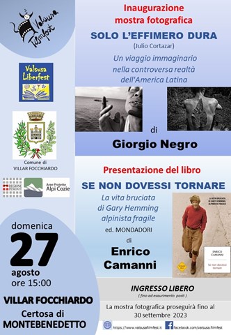 Alla Certosa di Montebenedetto appuntamento con l'America Latina e l'alpinismo