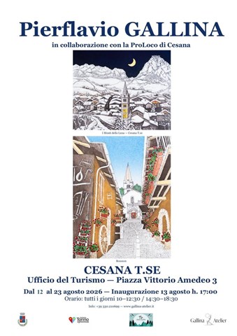 Mostra pittorica di Pierflavio Gallina a Cesana Torinese