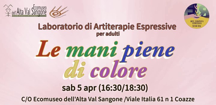 A COAZZE IL LABORATORIO “LE MANI PIENE DI COLORE”