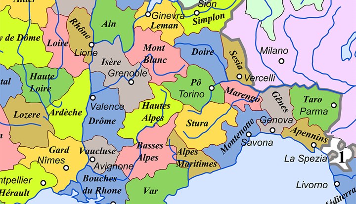 Quando il Piemonte faceva parte della Francia Napoleonica (1798 - 1814)