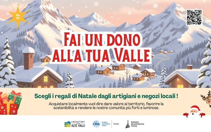 A NATALE 2025 TORNA “FAI UN DONO ALLA TUA VALLE”