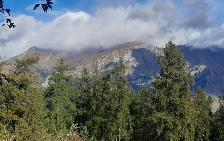 Vista sul monte Rocciamelone Una breve escursione ai rifugi Amprimo e Toesca