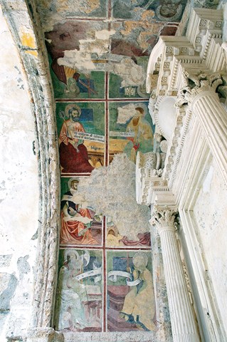 Chiomonte, Cappella S. Caterina, Atelier, Affresco, Interno.jpg
