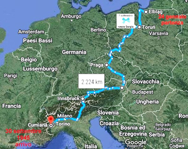 itinerario-ritorno-1 La storia di Francesca Maritano, che dai lager riportò a casa il marito ed un figlio