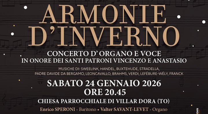 SPERONI E SAVANT-LEVET IN CONCERTO A VILLAR DORA