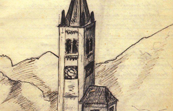 Cover campanile Pirandello a Coazze e Coazze (Cargiore) nelle opere di Pirandello