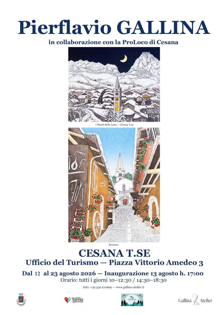Mostra pittorica di Pierflavio Gallina a Cesana Torinese