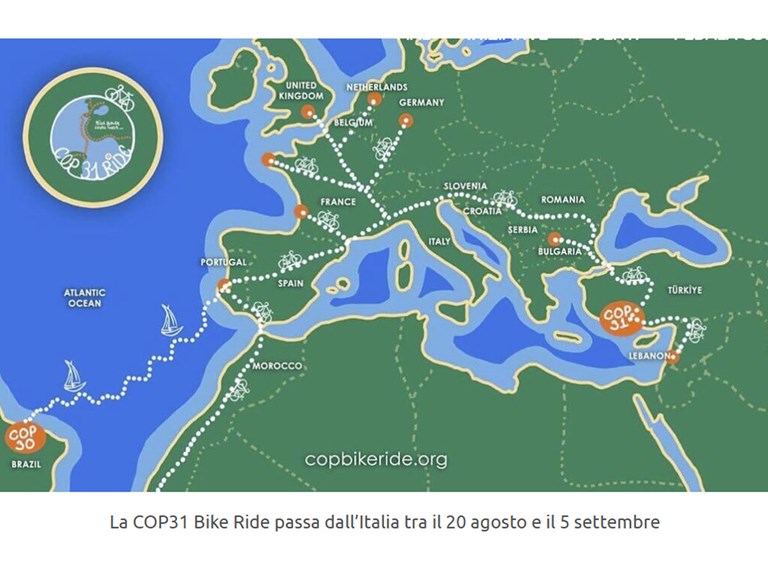 Bicistaffetta per la 31ª Conferenza ONU sul clima