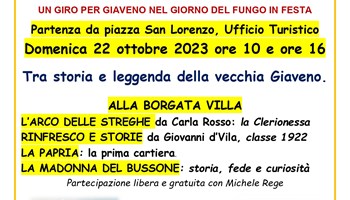 Un giro per Giaveno parlando di storia, leggende e aneddoti. Domenica 22 in occasione di Fungo in Festa grazie al gruppo “Racconti e ricordi della Valsangone 