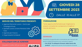 A Bussoleno torna la fiera del lavoro della Valle di Susa