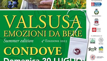 A CONDOVE LA “SUMMER EDITION” DI “VALSUSA EMOZIONI DA BERE”