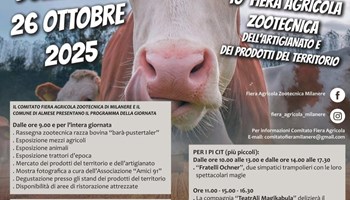 DOMENICA 26 OTTOBRE 2025 C'È LA FIERA AGRICOLA DI MILANERE