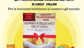 Tante letture ad alta voce tra la Val di Susa e la Val Sangone