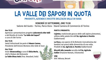 I sapori della Valle di Susa al Salone del Gusto 2022