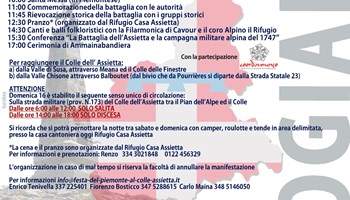 Festa del Piemonte: torna la Rievocazione storica della Battaglia dell'Assietta