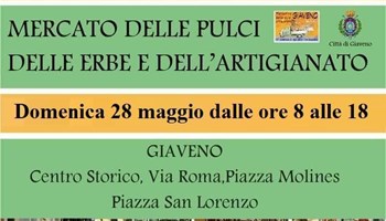 28 maggio mercatino Domenica a Giaveno il Mercato delle Pulci