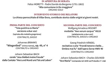 Sulle note della storia, per la parrocchiale di Villar Dora