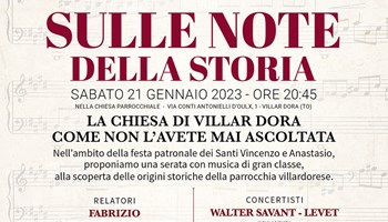 Sulle note della storia, per la parrocchiale di Villar Dora