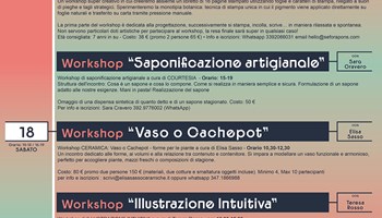 LABORATORI E MOSTRE DI APRILE DA NODO CONCEPT SPACE