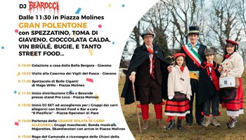 DOMENICA 1 MARZO IL 74° CARNEVALE GIAVENESE 