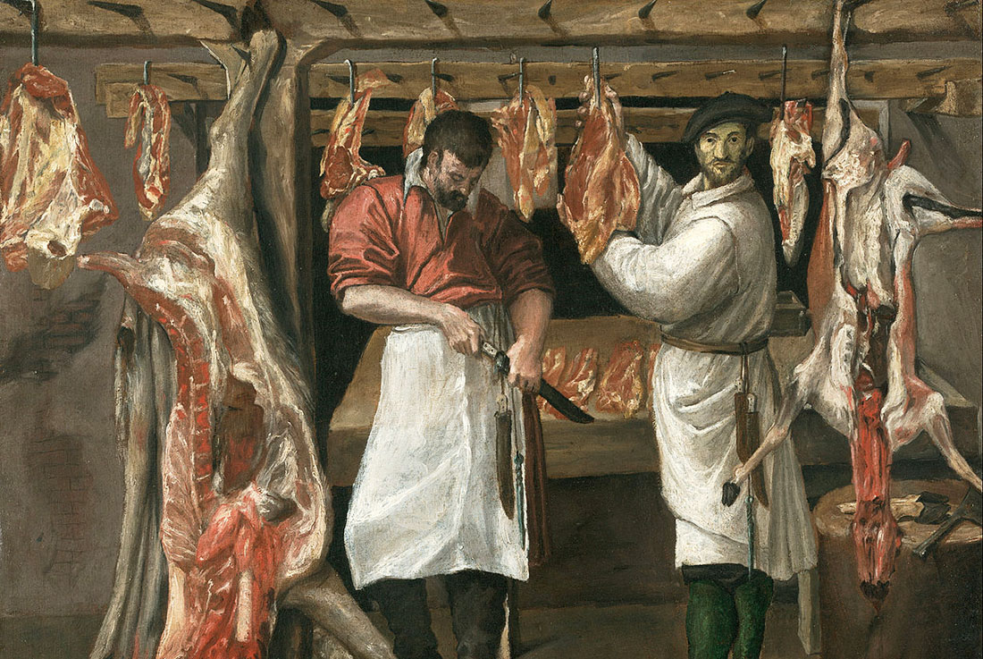 Annibale Carracci, Bottega del macellaio, 1585 circa.