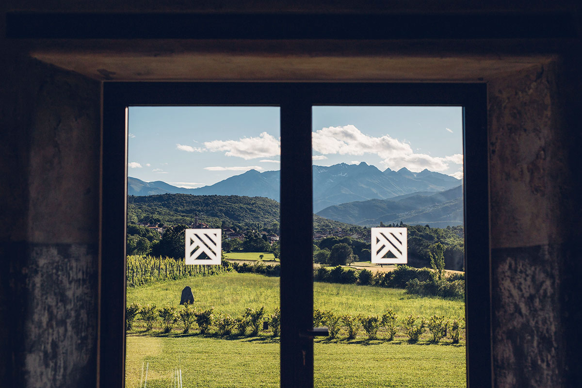 Il panorama dalla cascina