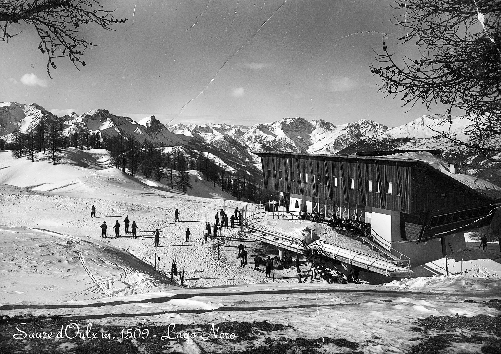 Chalet Mollino in una foto d'epoca